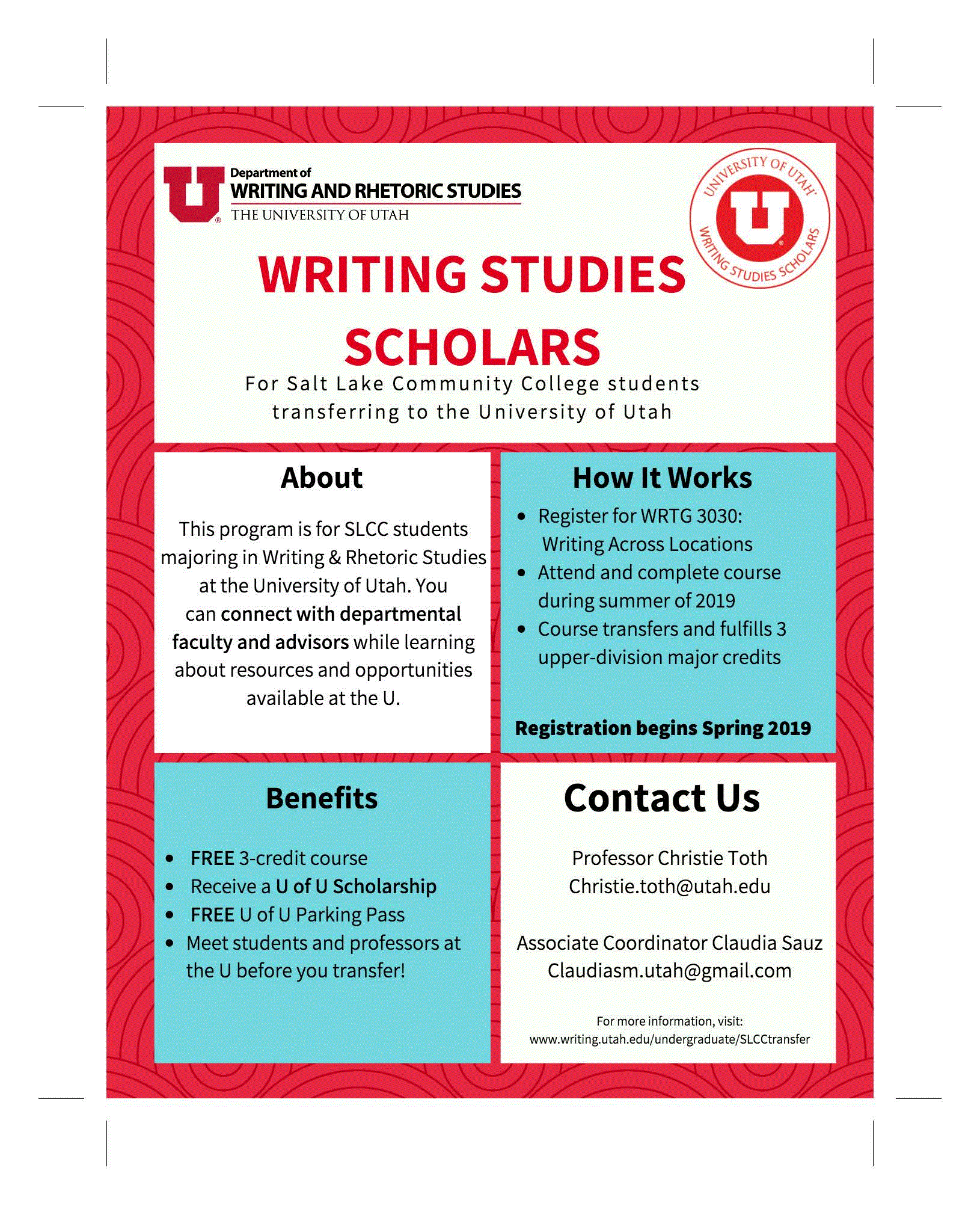 writing scholar studies program